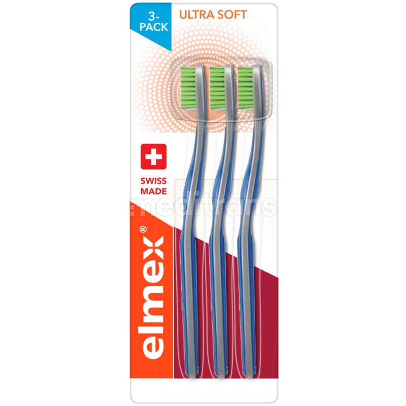 ELMEX szczoteczka do zębów Ultra Soft TRIO 3 sztuki