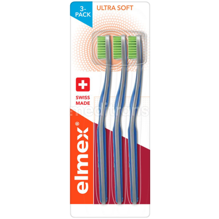 ELMEX szczoteczka do zębów Ultra Soft TRIO 3 sztuki