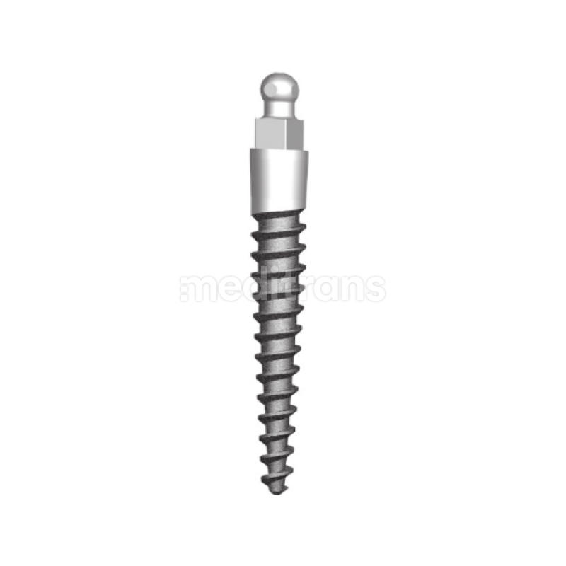 Implant MDI O-BALL z kołnierzem z gwintem MAX 2.4 mm