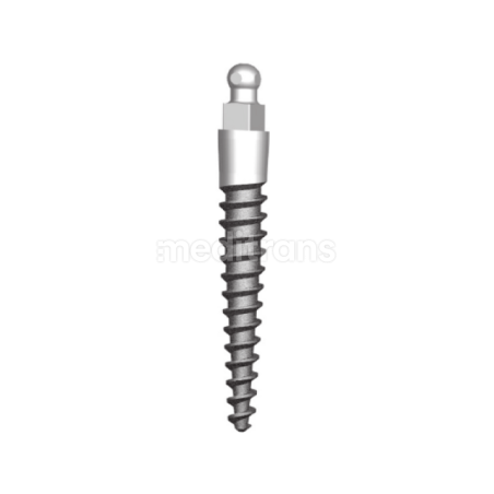 Implant MDI O-BALL z kołnierzem z gwintem MAX 2.4 mm