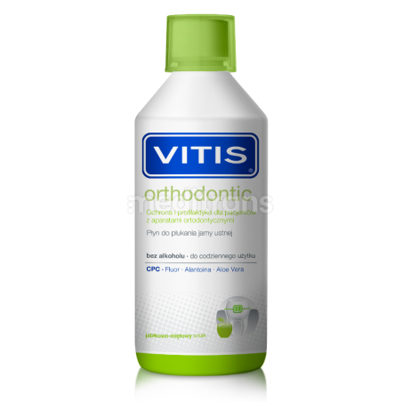 VITIS Orthodontic płyn do płukania jamy ustnej 500ml