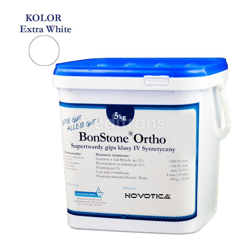 Gips BonStone ORTHO klasy IV extra white 20kg