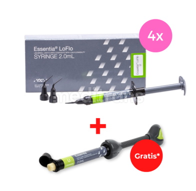 4 x Essentia LoFlo strzykawka 2 ml w odcieniu U + Essentia strzykawka 2 ml w odcieniu U - Gratis*