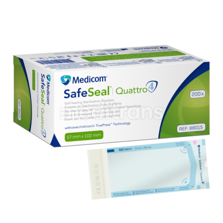 Torebki do sterylizacji MEDICOM SafeSeal Quattro 200szt.