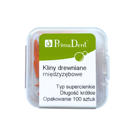 Kliny drewniane PrimaDent 100 sztuk