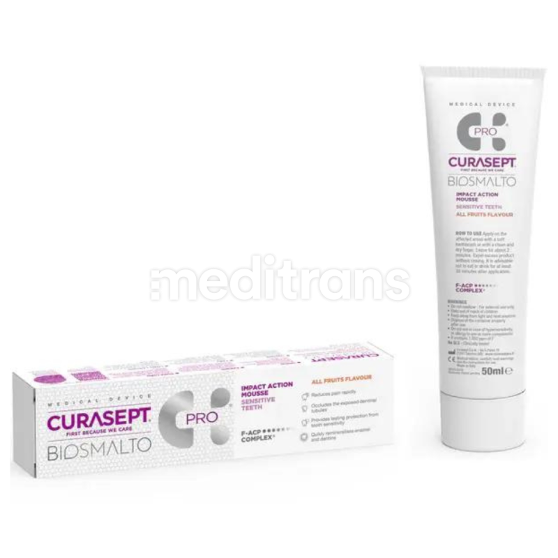 Mus Sensitive Teeth Curasept Biosmalto wieloowocowy 50ml