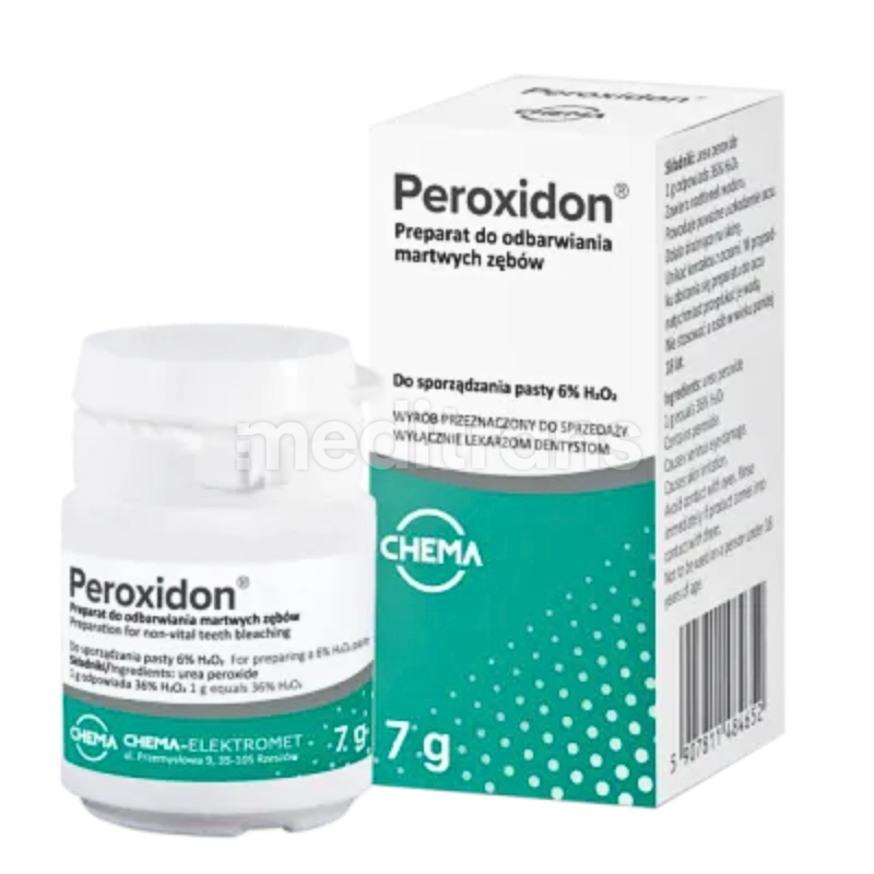 Peroxidon 7g - preparat do odbarwiania zębów martwych Chema