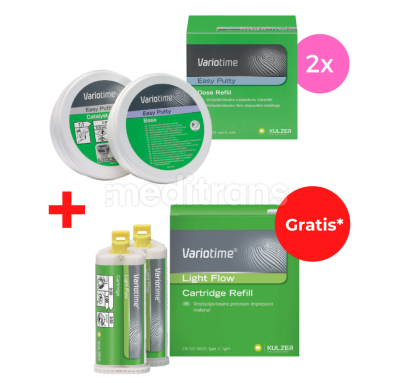 2 x Variotime Easy Putty (2 x 300 ml) + Variotime Light Flow (2 x 50 ml) – GRATIS*