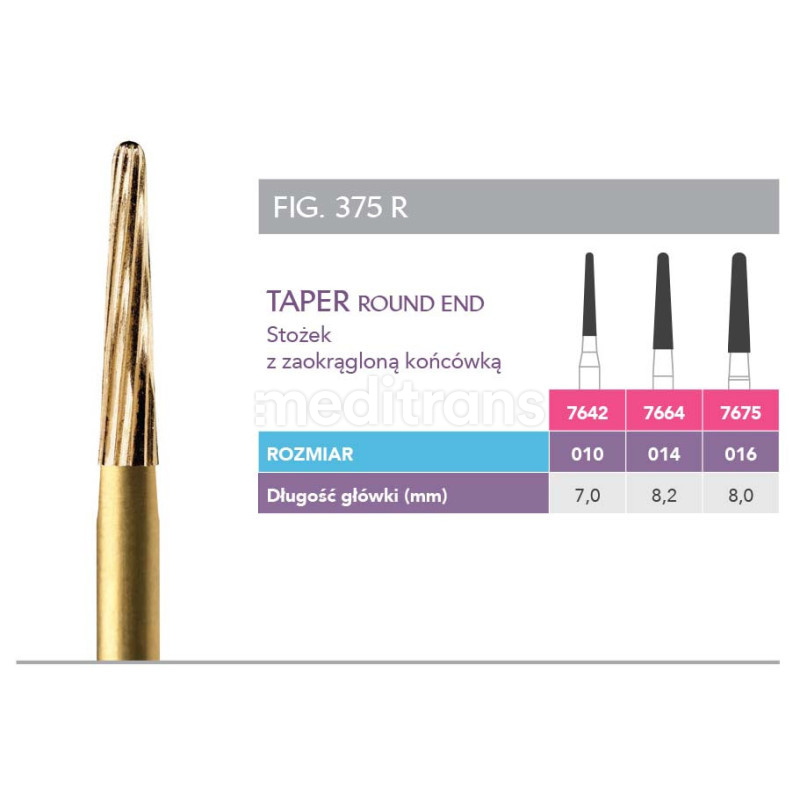 Prima Gold Taper Round End