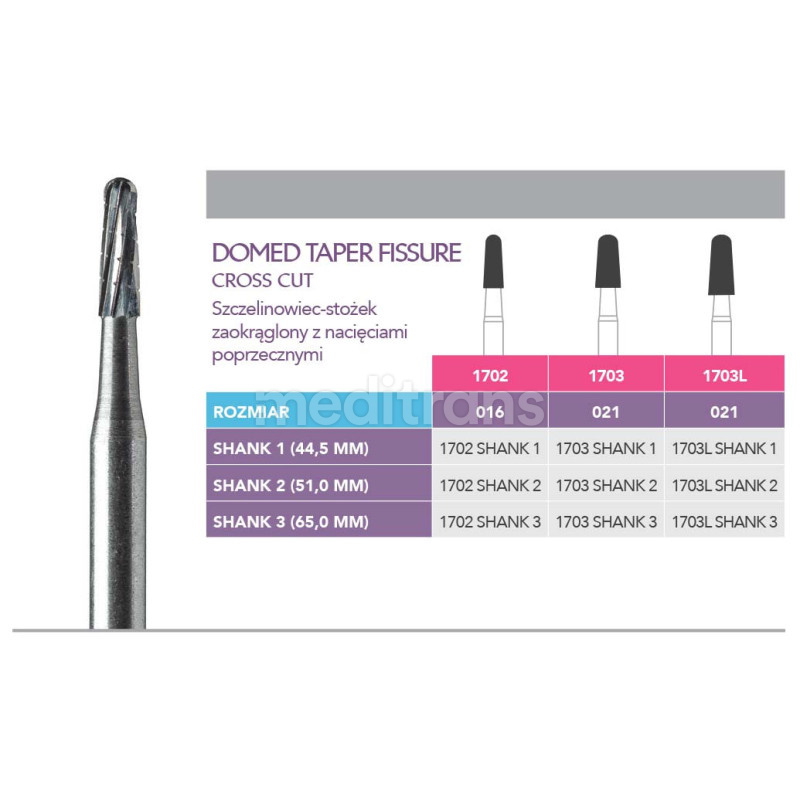 Prima Oral Surgery HP Domed Taper Fissure