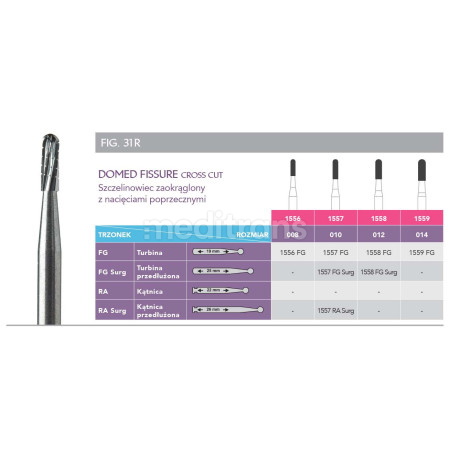 Prima Domed Fissure Cross Cut
