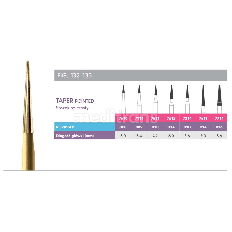 Prima Gold Taper Pointed